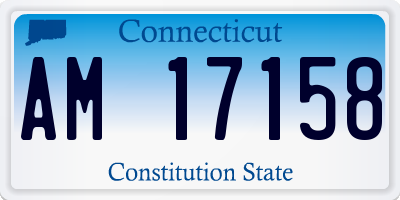 CT license plate AM17158