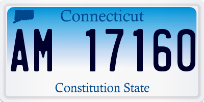 CT license plate AM17160
