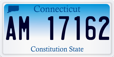 CT license plate AM17162