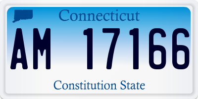 CT license plate AM17166