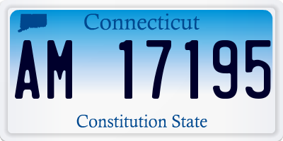 CT license plate AM17195