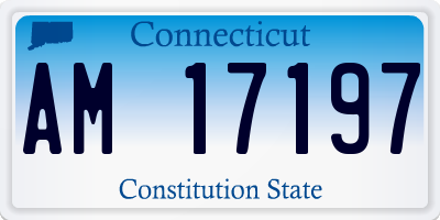 CT license plate AM17197
