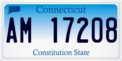 CT license plate AM17208