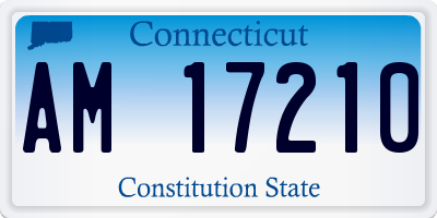 CT license plate AM17210