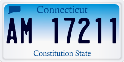 CT license plate AM17211