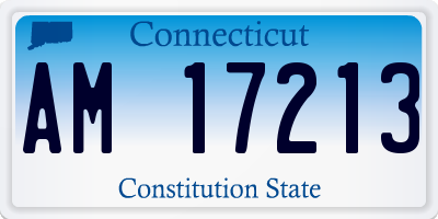 CT license plate AM17213