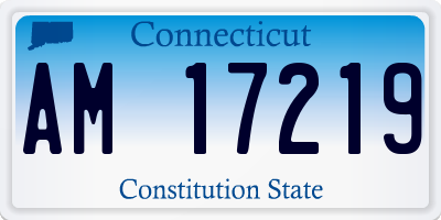 CT license plate AM17219
