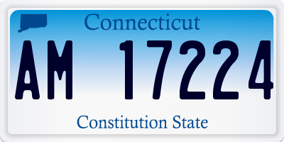CT license plate AM17224