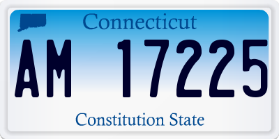 CT license plate AM17225