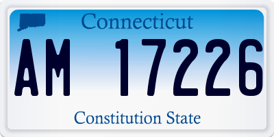 CT license plate AM17226