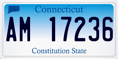 CT license plate AM17236