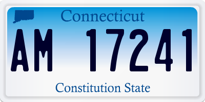 CT license plate AM17241