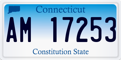 CT license plate AM17253