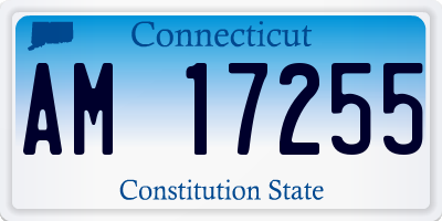 CT license plate AM17255
