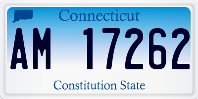 CT license plate AM17262