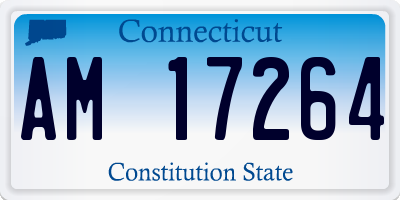 CT license plate AM17264