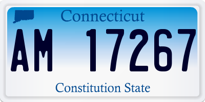 CT license plate AM17267