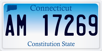 CT license plate AM17269