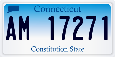 CT license plate AM17271
