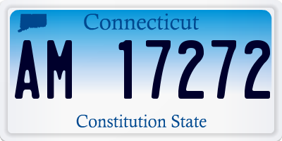 CT license plate AM17272
