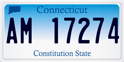 CT license plate AM17274