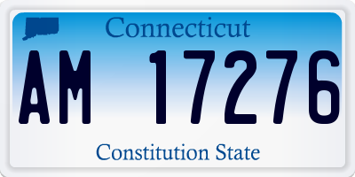 CT license plate AM17276