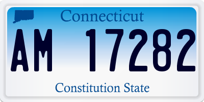 CT license plate AM17282