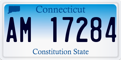 CT license plate AM17284
