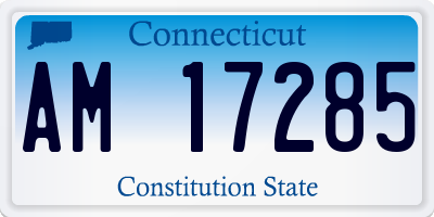 CT license plate AM17285