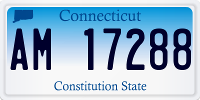 CT license plate AM17288