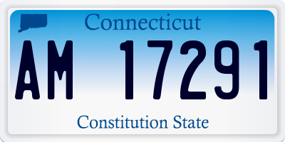 CT license plate AM17291