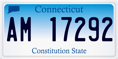 CT license plate AM17292