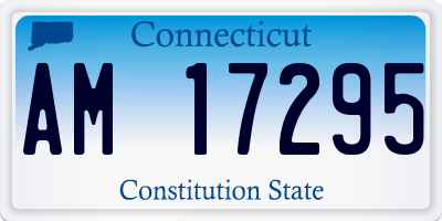CT license plate AM17295