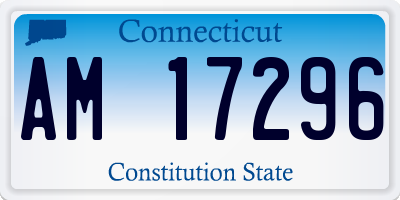 CT license plate AM17296
