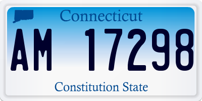 CT license plate AM17298