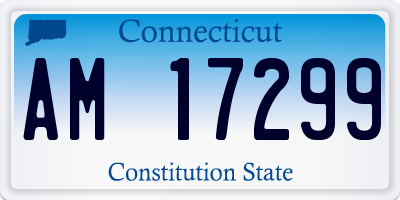 CT license plate AM17299
