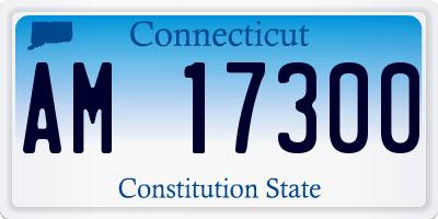 CT license plate AM17300