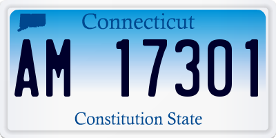 CT license plate AM17301