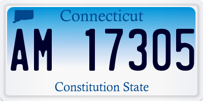 CT license plate AM17305