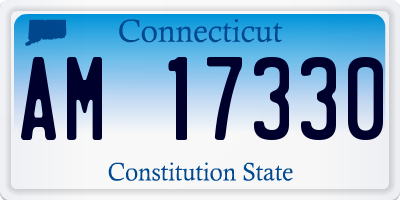 CT license plate AM17330