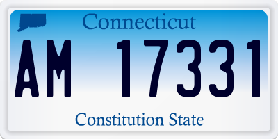 CT license plate AM17331