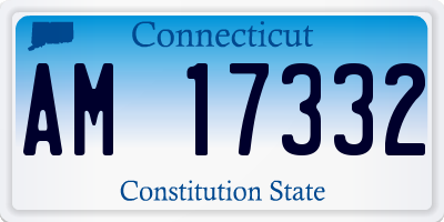 CT license plate AM17332