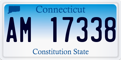 CT license plate AM17338
