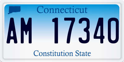 CT license plate AM17340