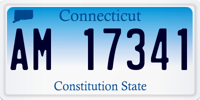 CT license plate AM17341