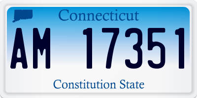 CT license plate AM17351