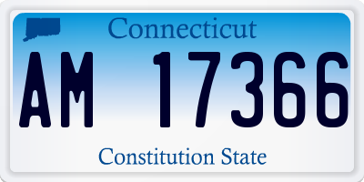 CT license plate AM17366