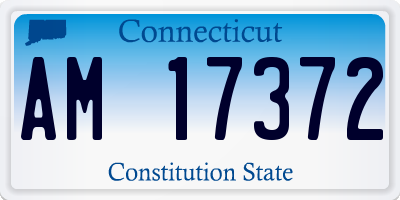 CT license plate AM17372
