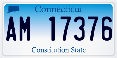 CT license plate AM17376