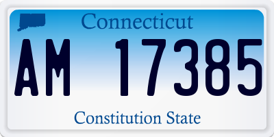 CT license plate AM17385